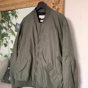 H&M Forest Green Bomber Jacket - XL